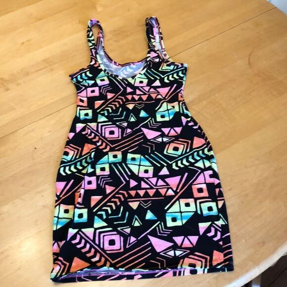 PINK Aztec Print Dress - Picture 2 of 3